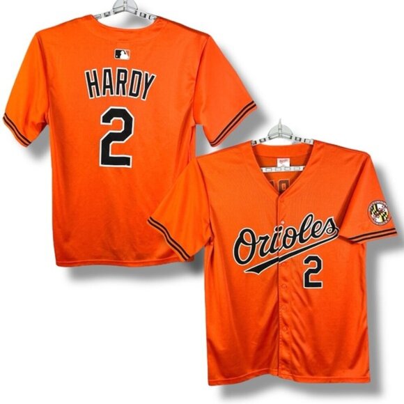 Baltimore Orioles Baseball Jersey JJ Hardy #2 Button Up Orange Unisex Mens XL - Picture 1 of 16